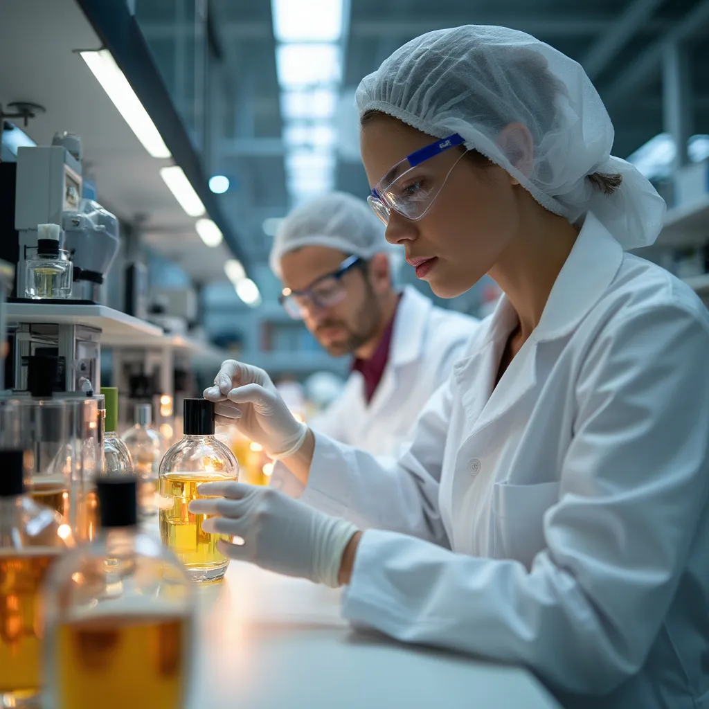 Parfémová laboratoř s moderním vybavením